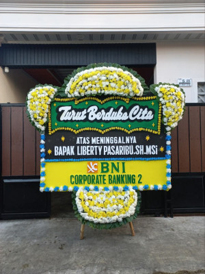 Papan Bunga Duka di Mekar Jaya