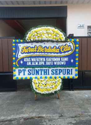 Papan Bunga Duka di Mekar Jaya